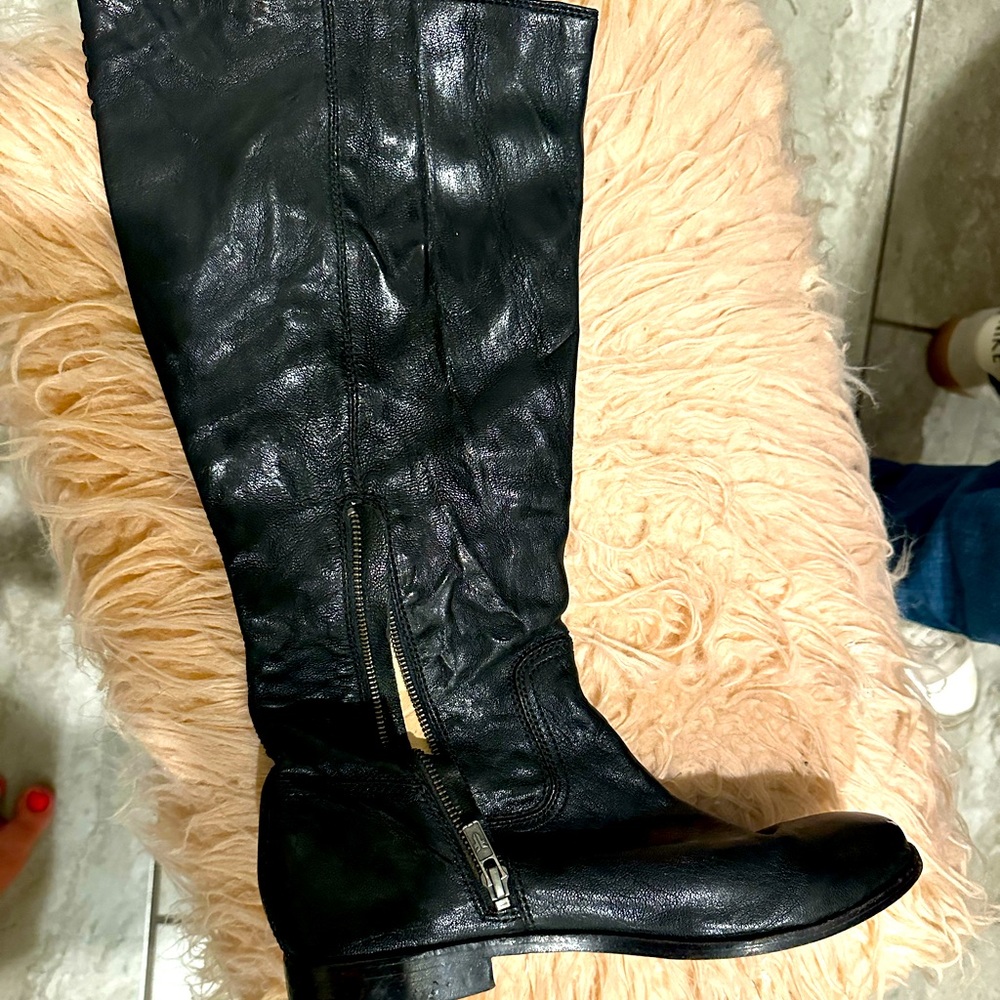 Frye Black Riding Boot, Size 10